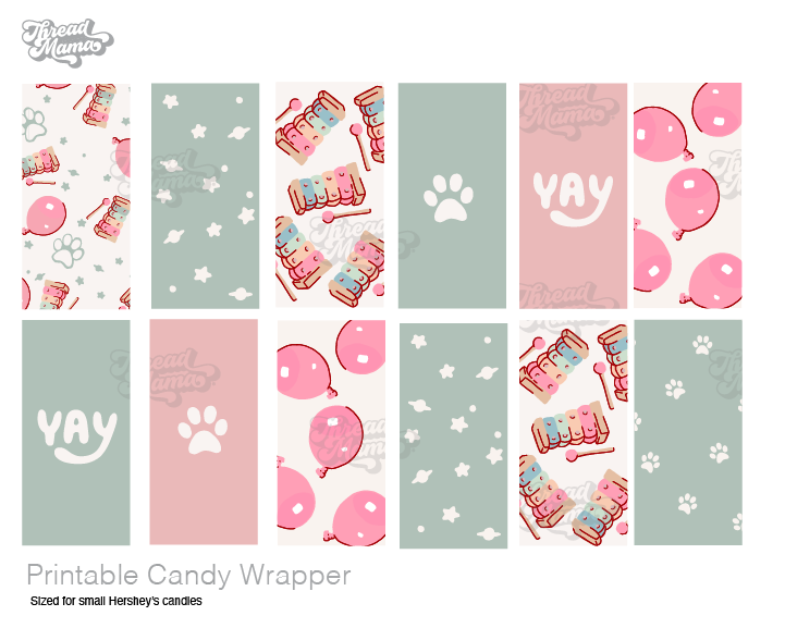 Blue-ish Party Tags and Flags