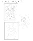 4th of July Coloring Sheets - (Vol.5)