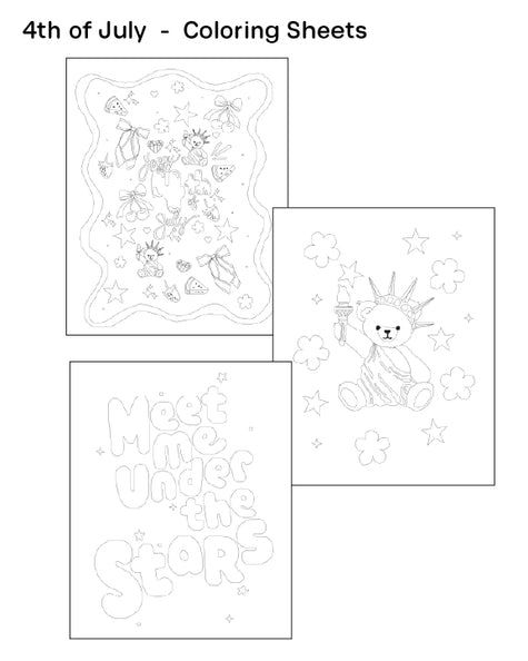 4th of July Coloring Sheets - (Vol.5)