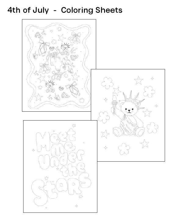 4th of July Coloring Sheets - (Vol.5)