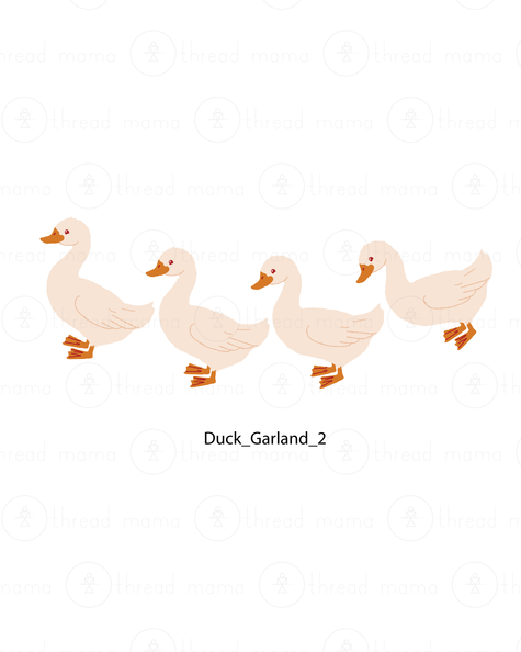 Spring Duck Printable Garland