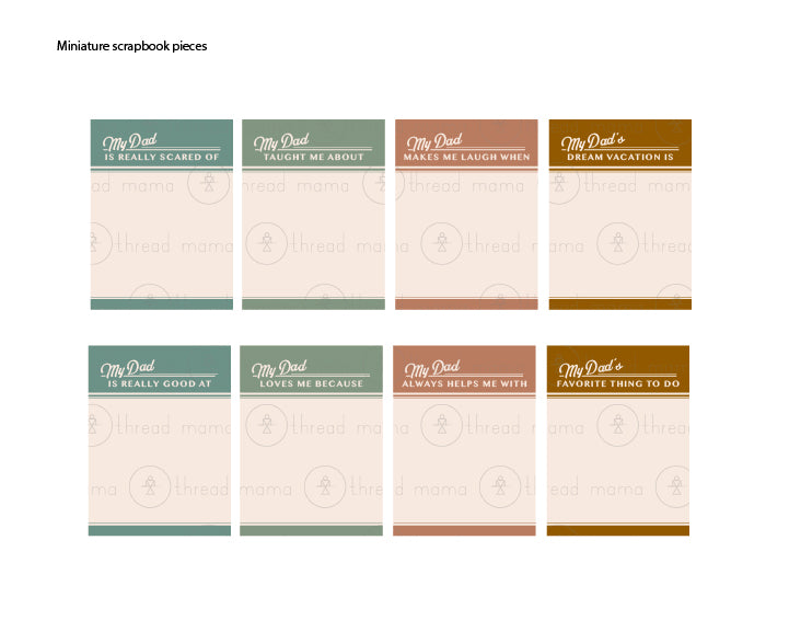 Father's Day Scrapbook Kit