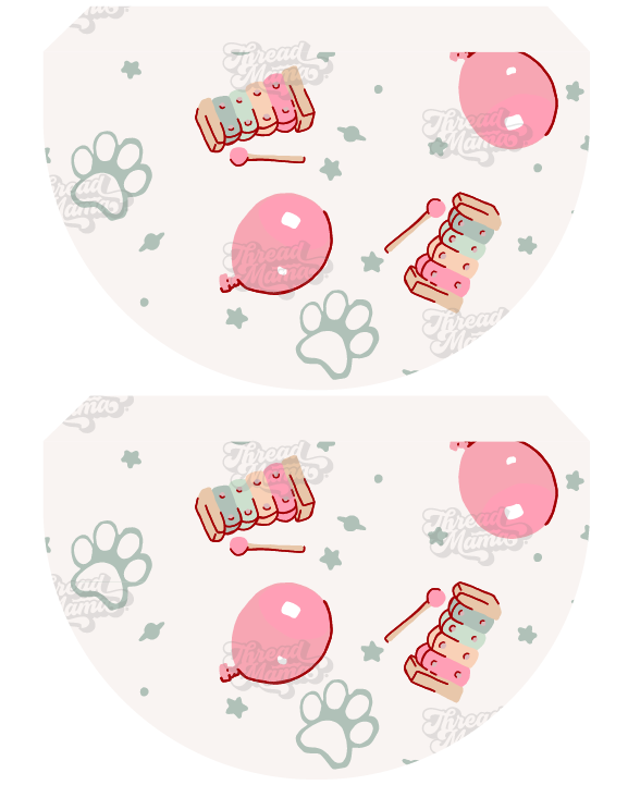 Blue-ish Party Tags and Flags