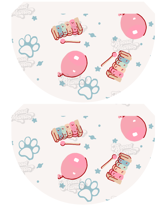 Blue-ish Party Tags and Flags