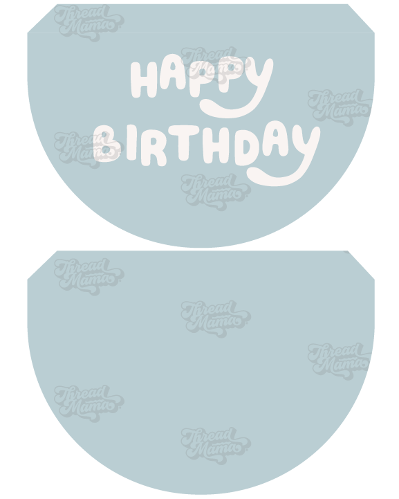 Blue-ish Party Tags and Flags