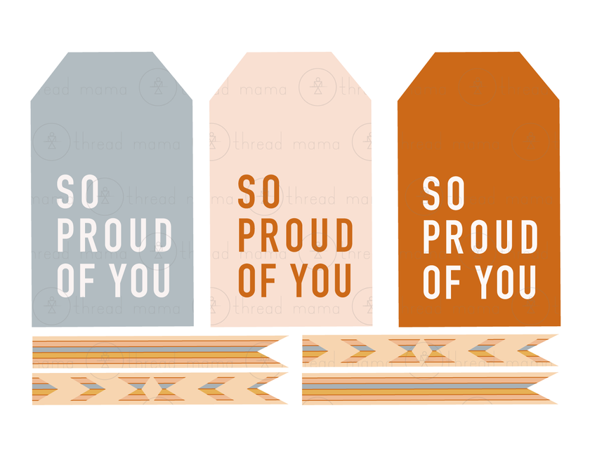 Graduate/ Teacher/ Last Day of School Tags and Flags (Vol.2)