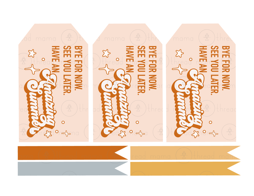 Graduate/ Teacher/ Last Day of School Tags and Flags (Vol.2)