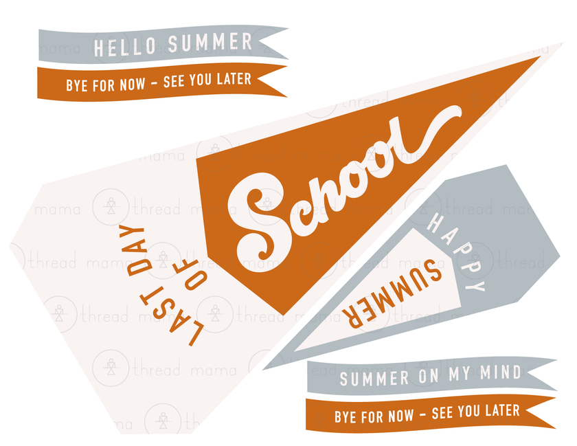 Graduate/ Teacher/ Last Day of School Tags and Flags (Vol.2)