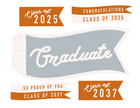 Graduate/ Teacher/ Last Day of School Tags and Flags (Vol.2)