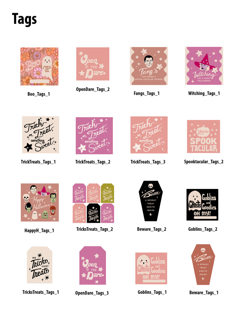 Halloween Tags - (Vol.4)