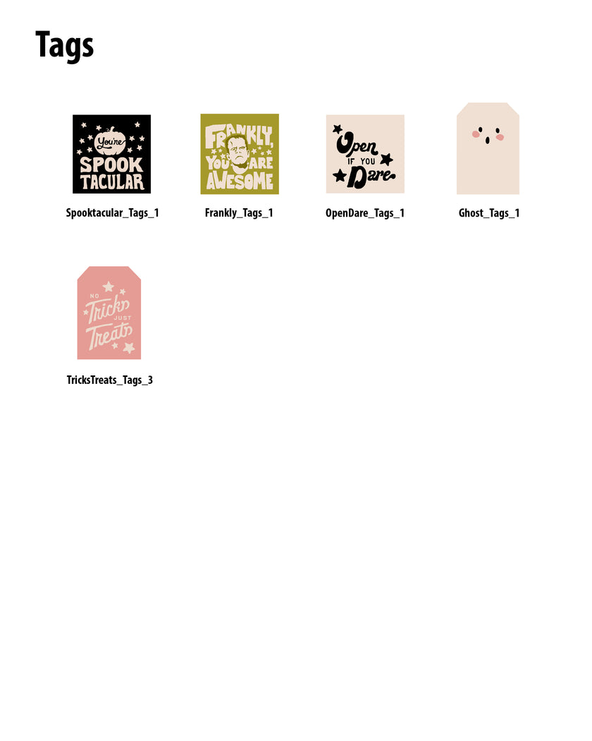 Halloween Tags - (Vol.4)