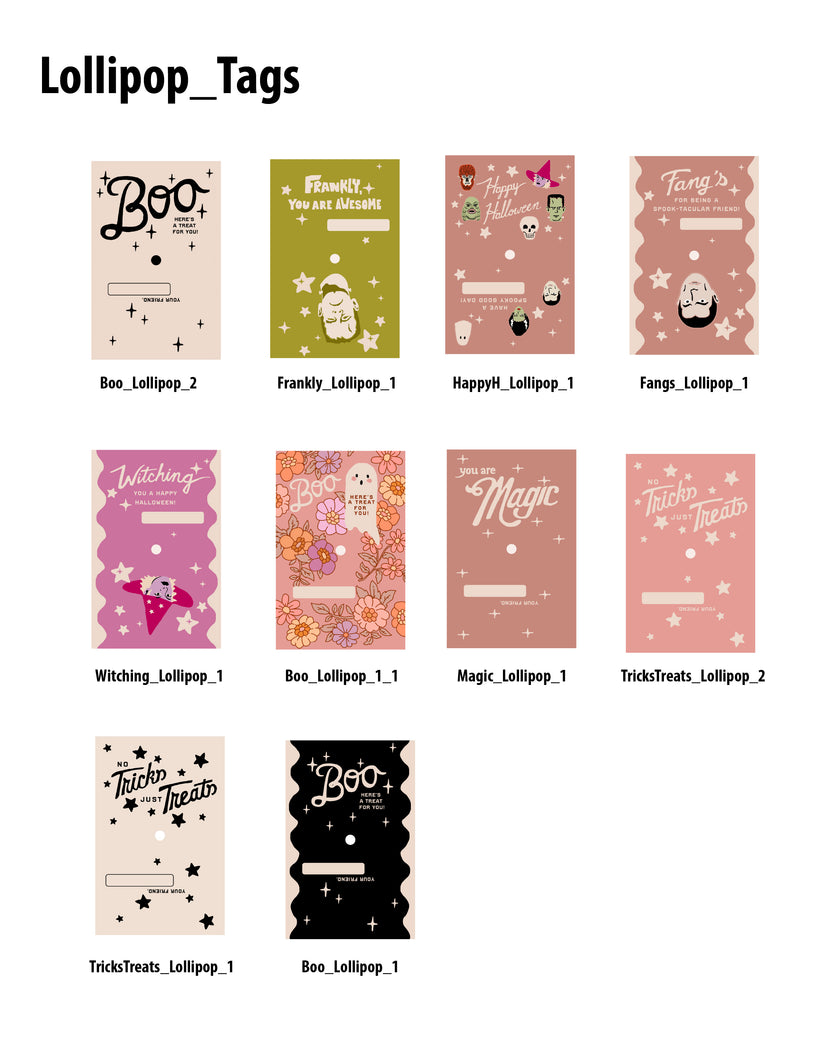 Halloween Candy Wrappers and Water Bottle labels - (Vol.4)