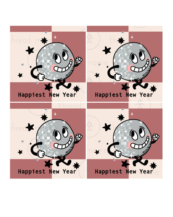 New Year's Eve Tags, Flags - (2024)