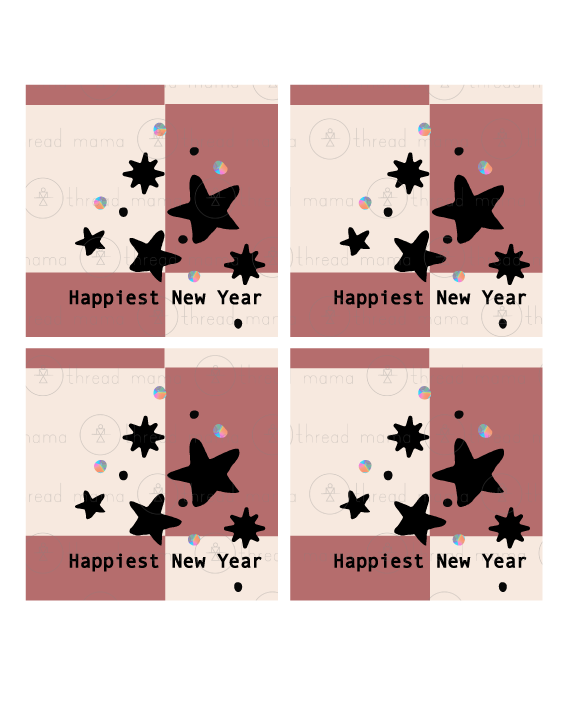 New Year's Eve Tags, Flags - (2025)