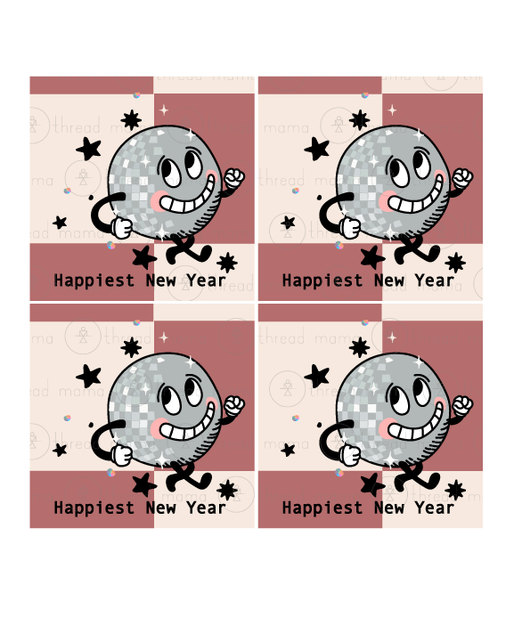 New Year's Eve Tags, Flags - (2025)