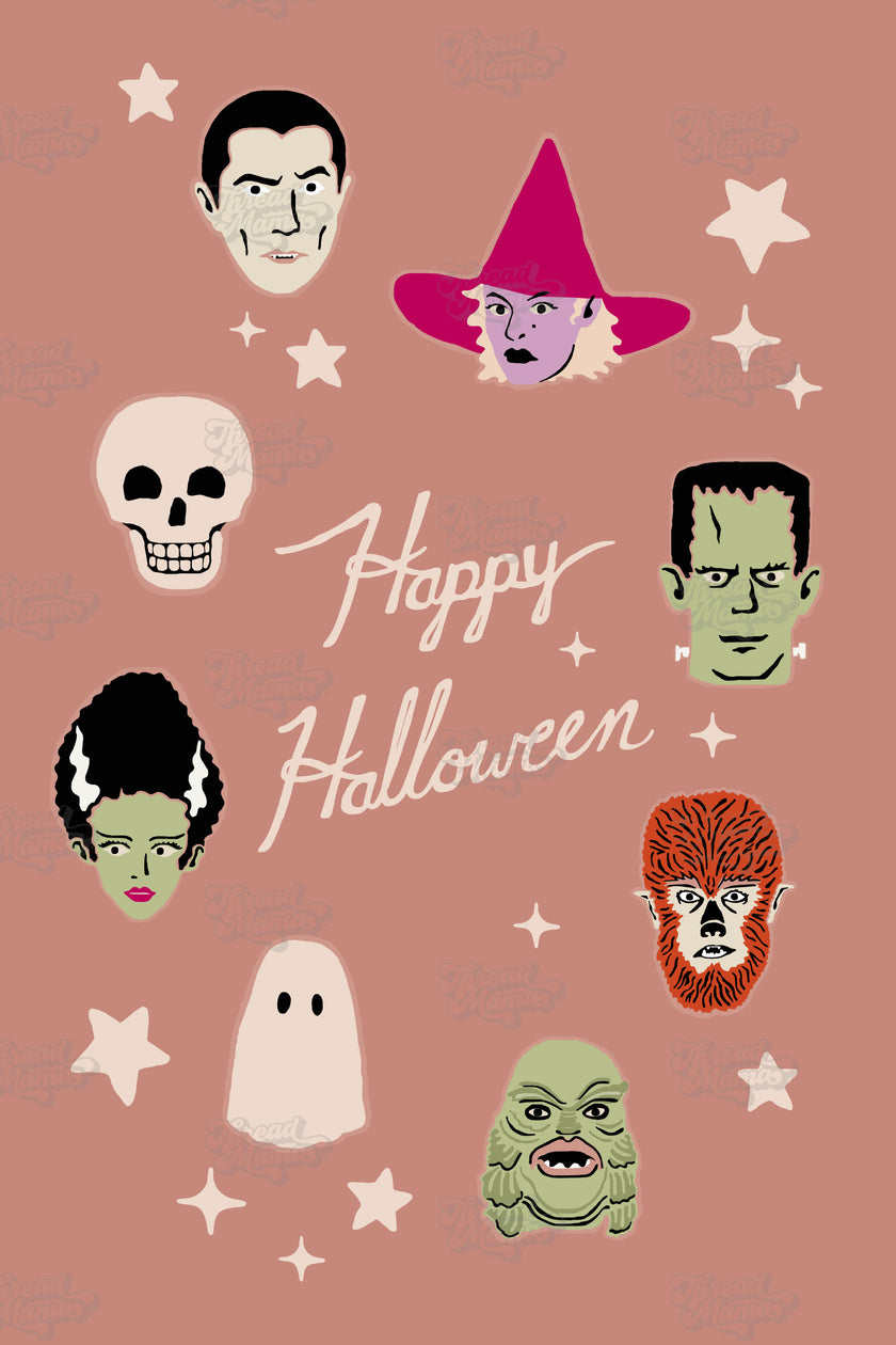 halloween monsters characters Happy Halloween Monster Characters