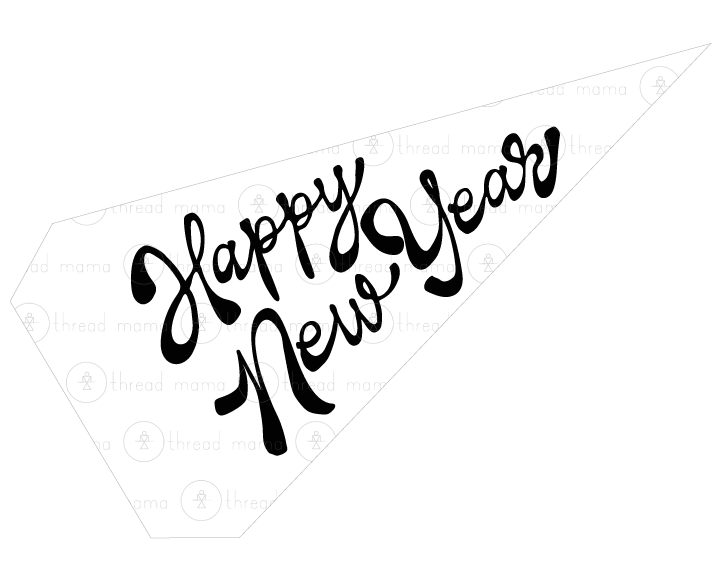 New Year's Eve Tags, Flags - (2025)