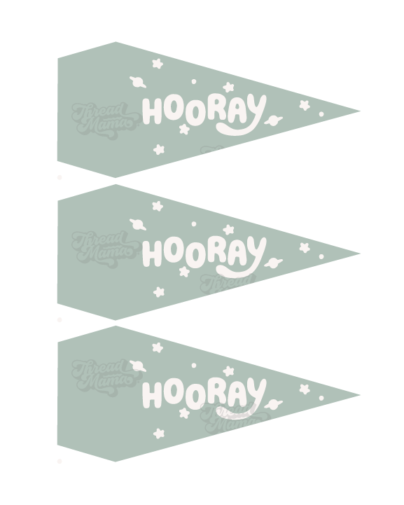 Blue-ish Party Tags and Flags