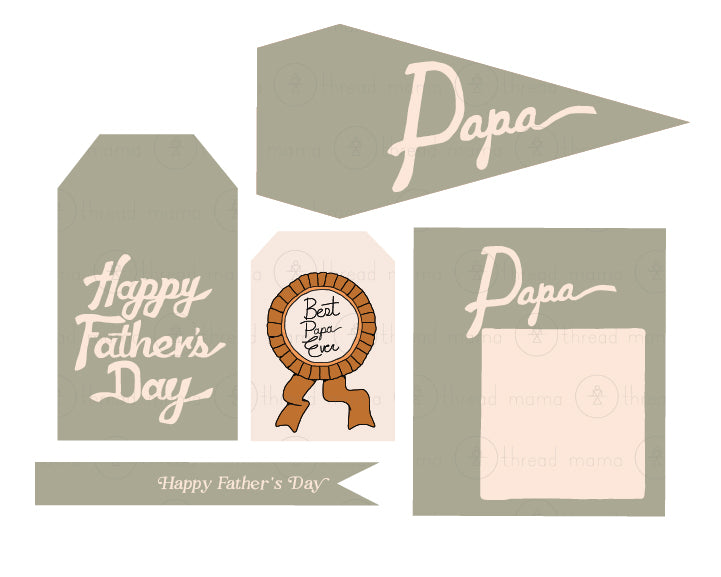Father's Day Tags and Flags (Vol.4)