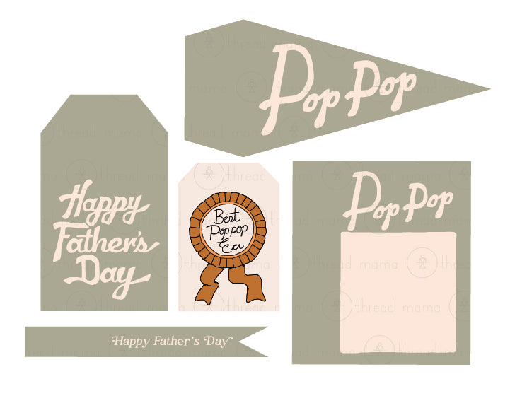 Father's Day Tags and Flags (Vol.4)