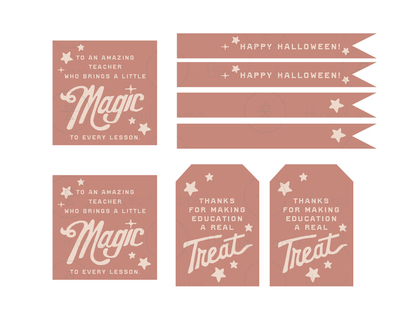 October Teacher Tags & Flags (Vol. 3)