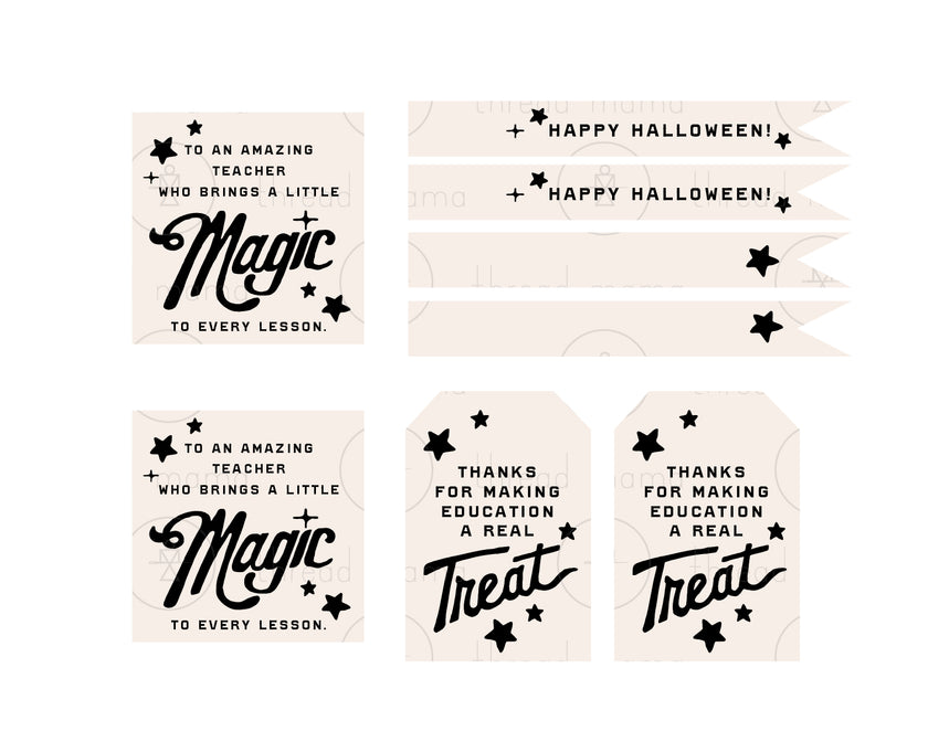 October Teacher Tags & Flags (Vol. 3)