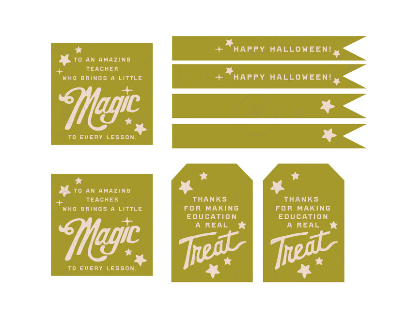 October Teacher Tags & Flags (Vol. 3)