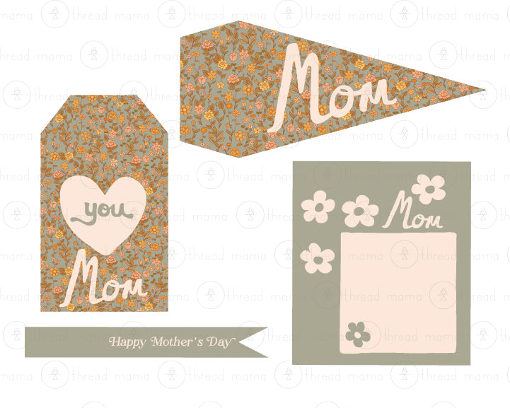 Mother's Day Tags and Flags (Vol.4)