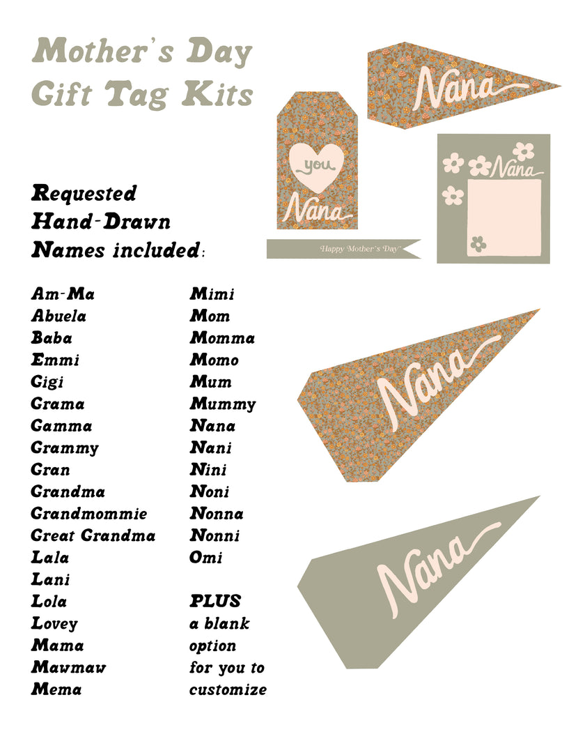 Mother's Day Gift Tag Kits (Vol.4)