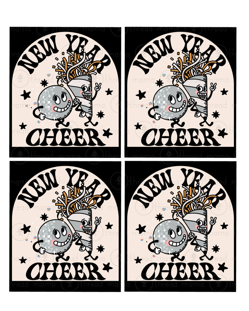 New Year's Eve Tags, Flags - (2026)