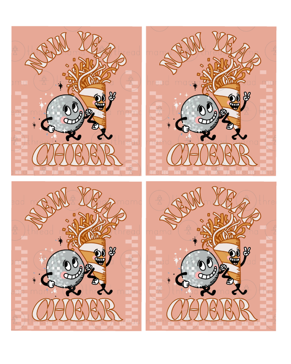 New Year's Eve Tags, Flags - (2025)