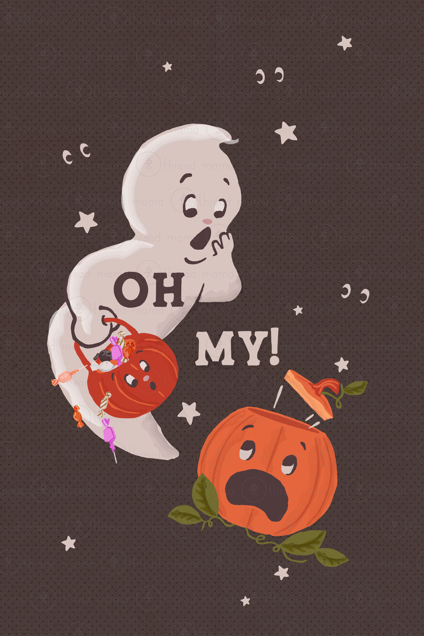 Oh My! (Ghost & Pumpkin)