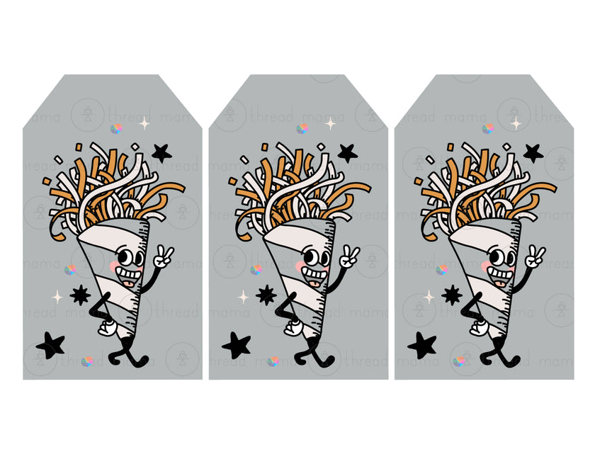 New Year's Eve Tags, Flags - (2026)