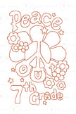 Peace Out (Last Day of School) - COLORING SHEETS