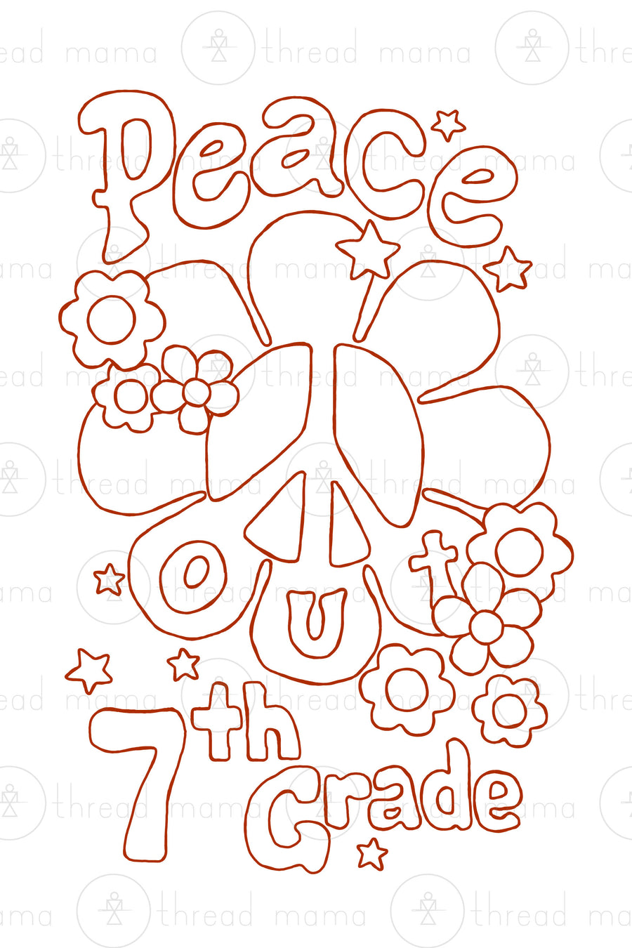 Peace Out (Last Day of School) - COLORING SHEETS
