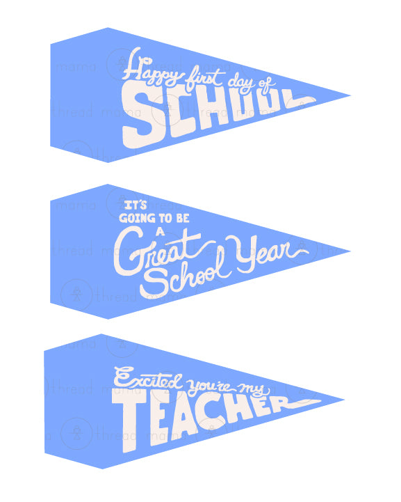Back To School - Teacher Gift Tags and Flags (Vol.4)