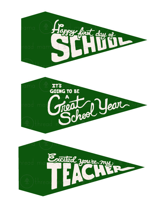 Back To School - Teacher Gift Tags and Flags (Vol.4)