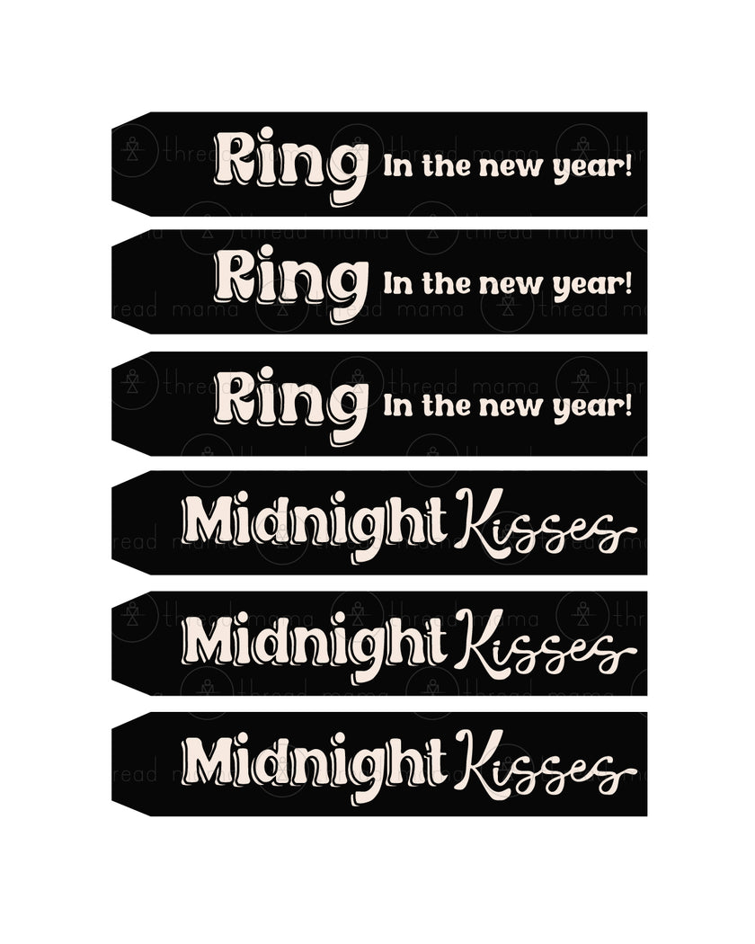 New Year's Eve Tags, Flags - (2026)