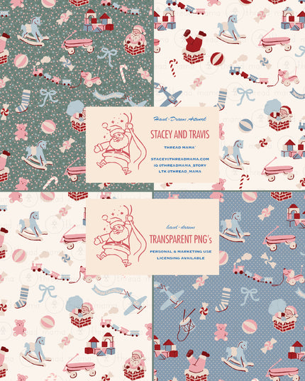 Santa's Toy Shop Holiday Elements - Set A