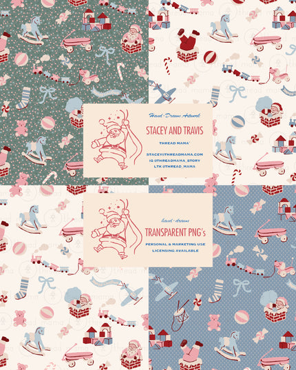 Santa's Toy Shop Holiday Elements - Set A