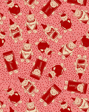 (RepeatingPattern) School Bear - Set