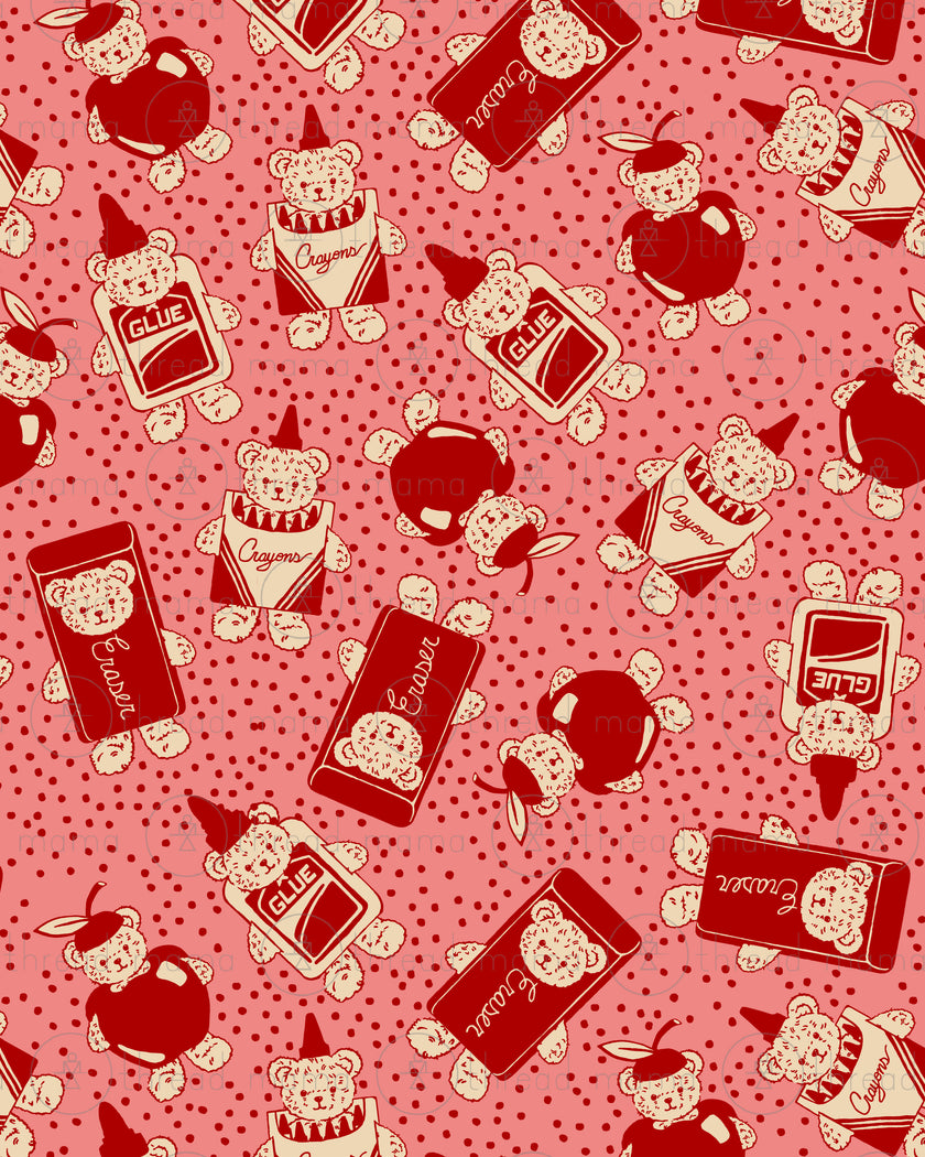 (RepeatingPattern) School Bear - Set