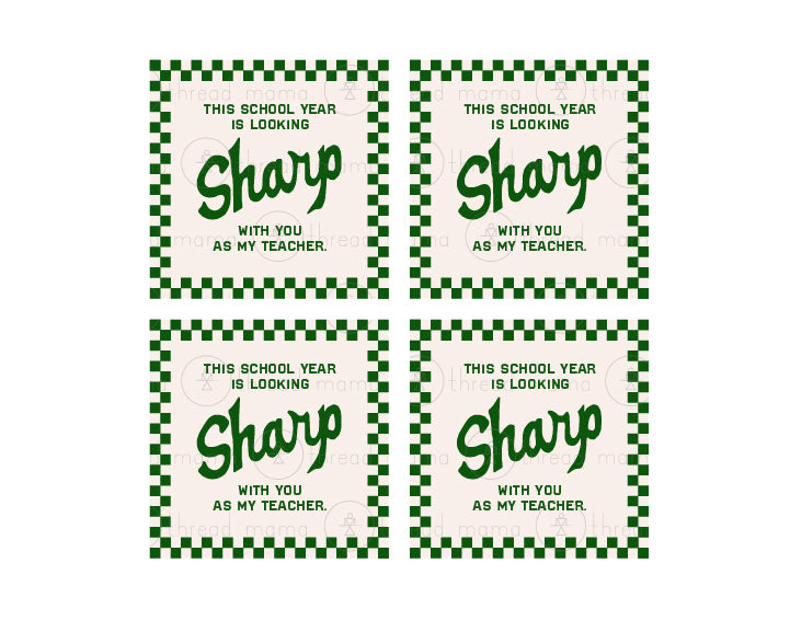 Back To School - Teacher Gift Tags and Flags (Vol.4)