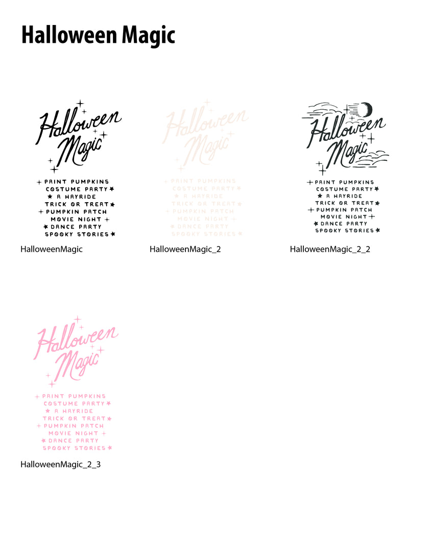 Halloween - (Vol.3) Opal+Olive Signs (Graphic Elements)