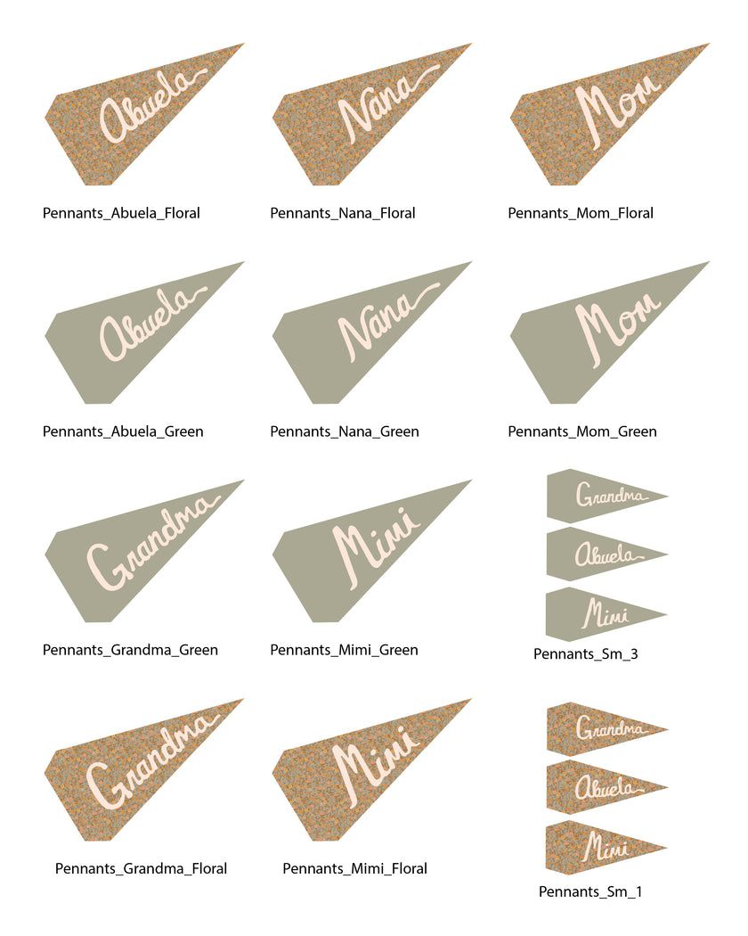 Mother's Day Tags and Flags (Vol.4)