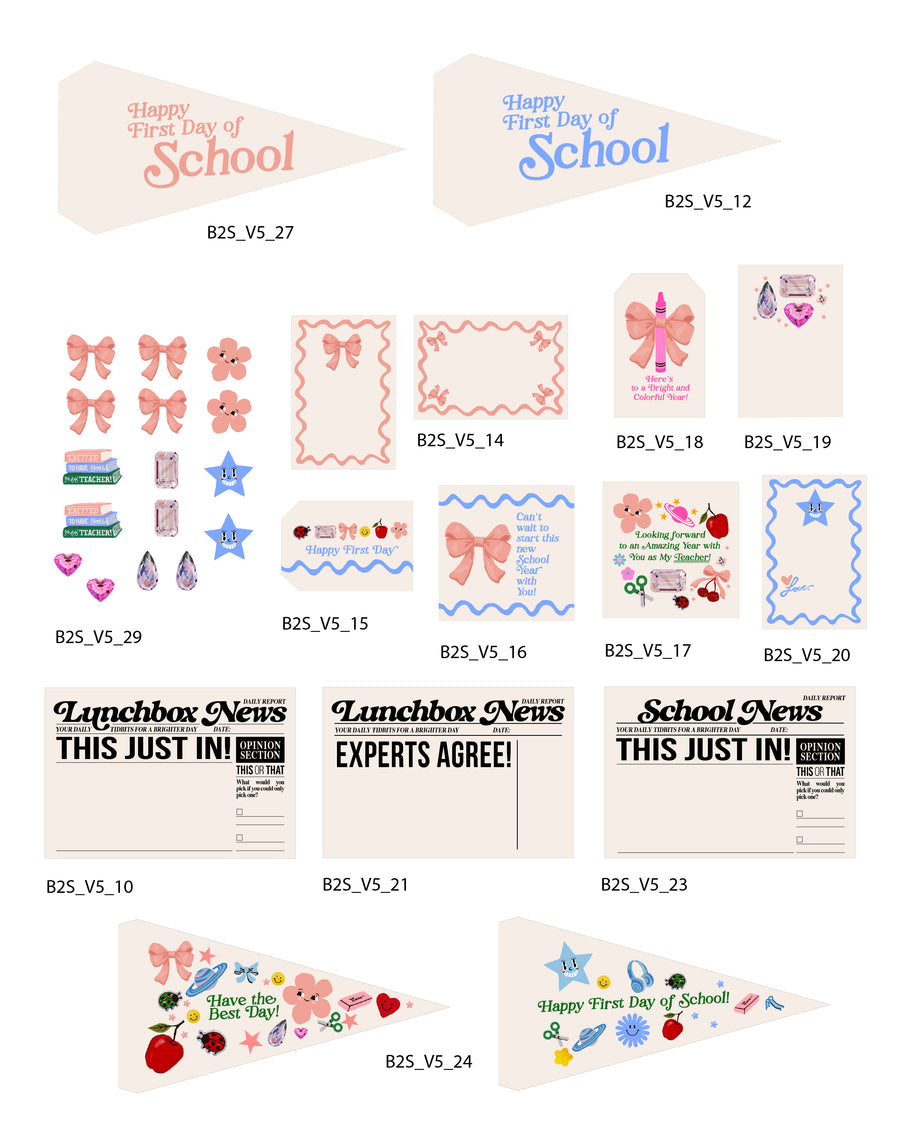 Back To School + Teacher - Tags and Flags (Vol.5)