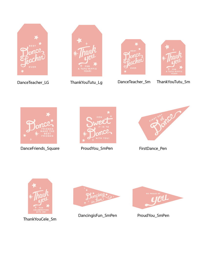 Dance School Tags and Flags (Vol.1)