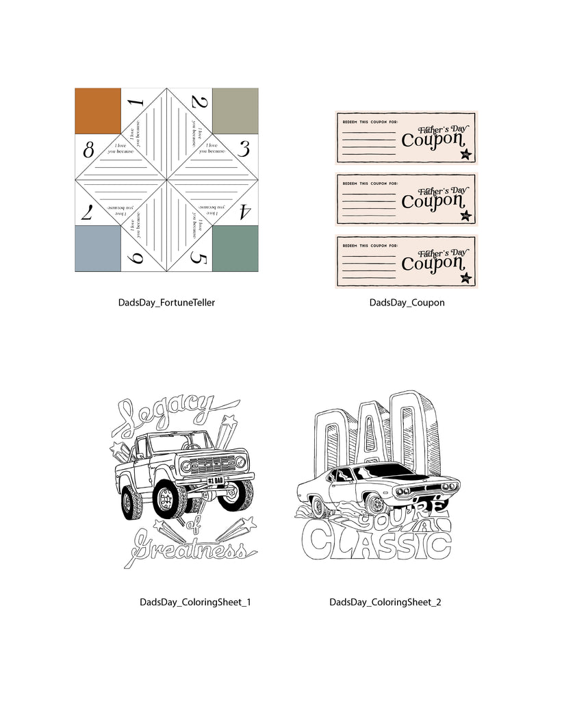 Father's Day Tags and Flags (Vol.4)