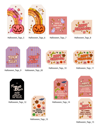 Halloween Tags & Flags - (Vol.5)