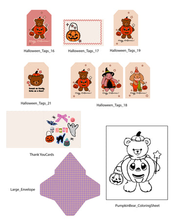 Halloween Tags & Flags - (Vol.5)